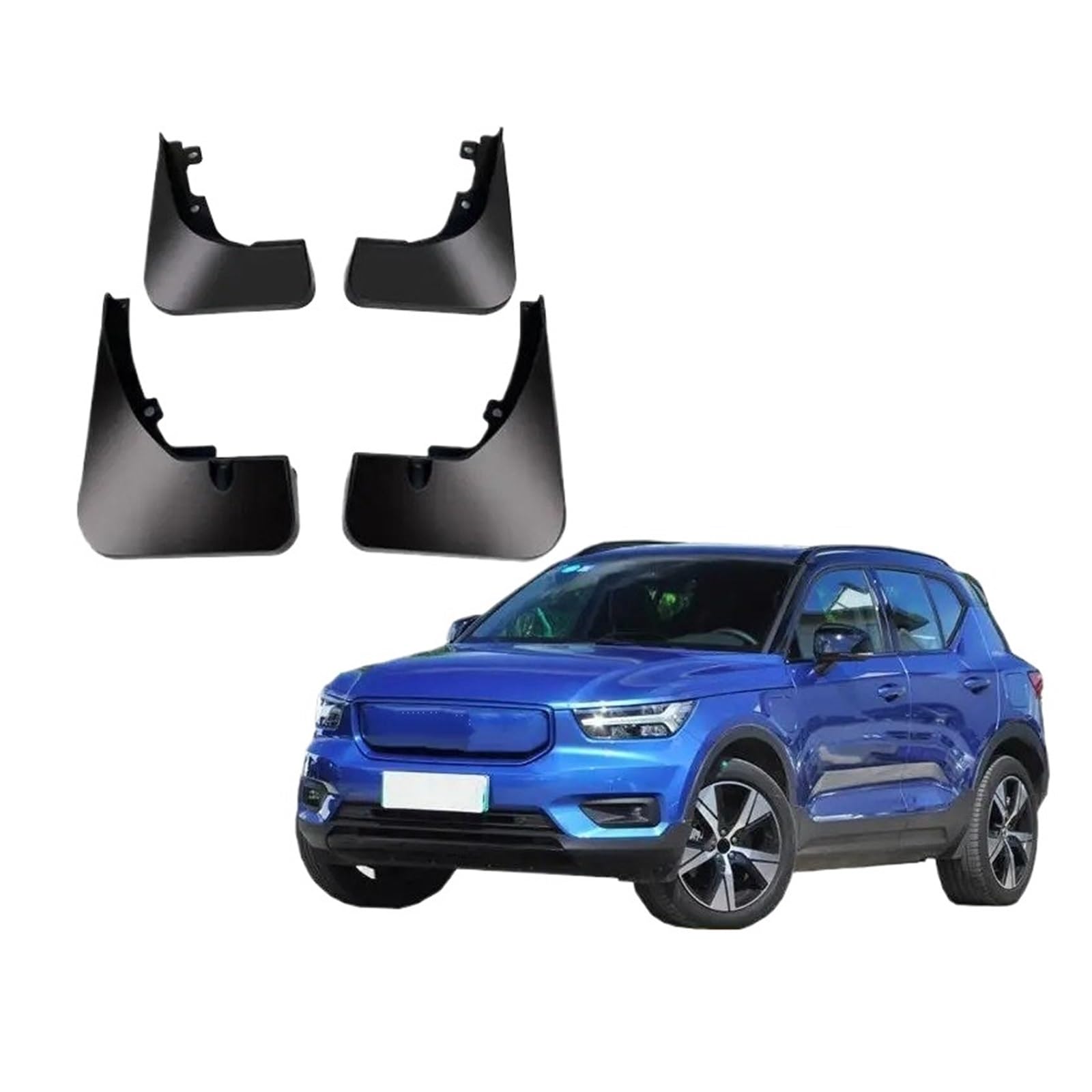 Kotflügel Für Volvo Recharge XC40 2020 2021 2022 2023 2024 Kotflügel Schlamm Flap Flaps Splash Guards Für Kotflügel Schutz Abdeckung Schutzbleche(B) von Hguvsjd