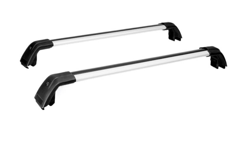 Relingträger 2PCS Für BYD Für Seal U (für Song Plus EV) 2023 2024 Dachreling Rack Querstangen Kreuz Bars Abschließbare Aluminium Legierung Dachträger(Black Silver) von Hguvsjd