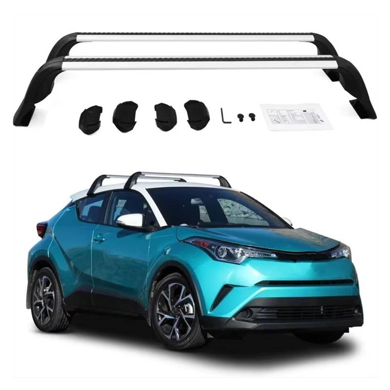 Relingträger Für Toyota Für CHR Für CH-R 2018-2022 Schienen Bar Gepäck Träger Bars Top Kreuz Bar Rack Schiene Boxen Zubehör Dachträger von Hguvsjd