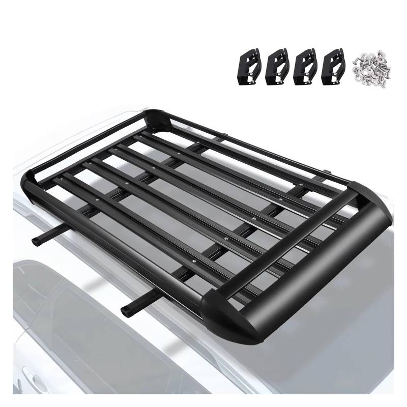 Relingträger Universal Auto Dach Rack Last 100 KG Gepäck Fracht Zelt Quer Bars Ski Halter Fahrrad Träger Ball Anhänger Camper Van Dachträger von Hguvsjd