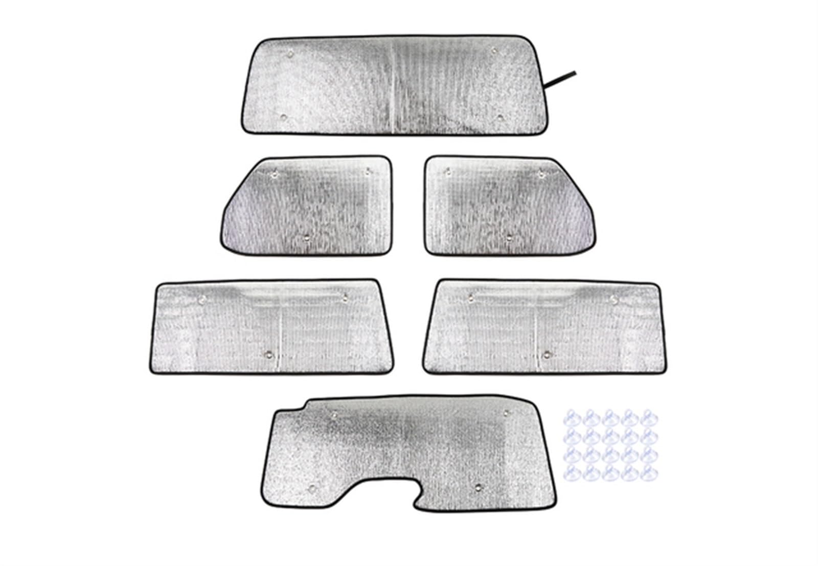 Sonnenblende Auto Für Jeep Für Wrangler JL 2018 2019 2020 2021 2022 Up Autofenster Sonnenblende Windschutzscheibe Anti-UV-Sonnenschutzabdeckung Isolierpad Sonnenschutz Auto Seitenscheibe(2 Door 6pcs) von Hguvsjd