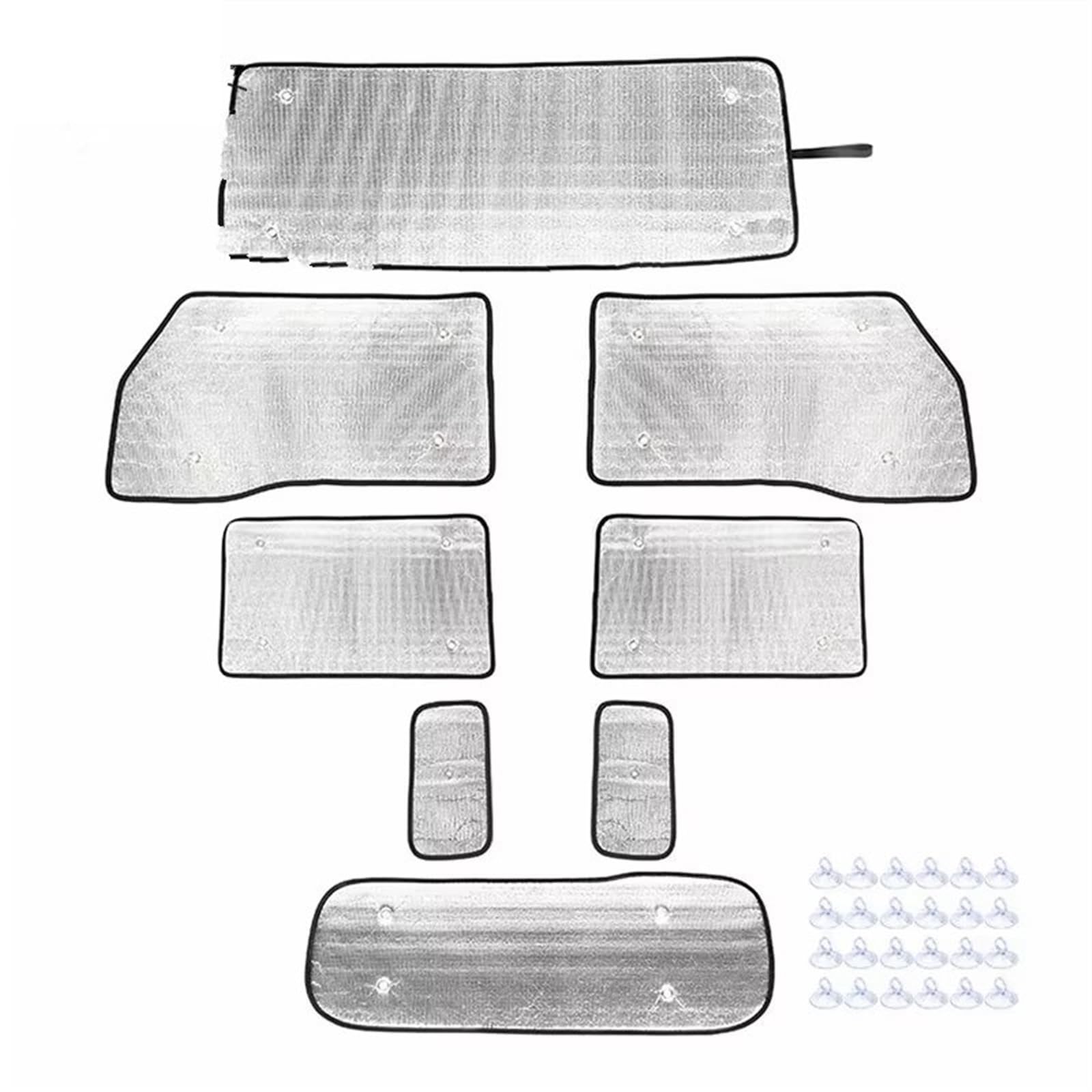 Sonnenblende Auto Für Suzuki Für Jimny 4 Türer 2019 2020 2021 2022 2023 2024 Up Auto Front Heckscheibe Windschutzscheibe Sonnenschirm Abdeckung Isolierung Pad Sonnenschutz Auto Seitenscheibe von Hguvsjd