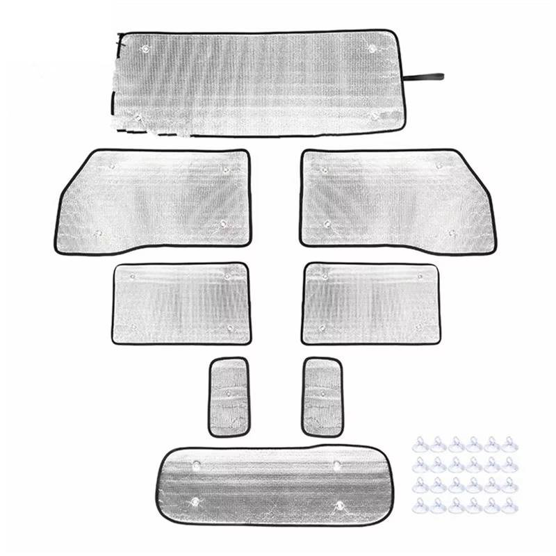 Sonnenblende Auto Für Suzuki Für Jimny 4 Türer 2019 2020 2021 2022 2023 2024 Up Auto Front Heckscheibe Windschutzscheibe Sonnenschirm Abdeckung Isolierung Pad Sonnenschutz Auto Seitenscheibe von Hguvsjd