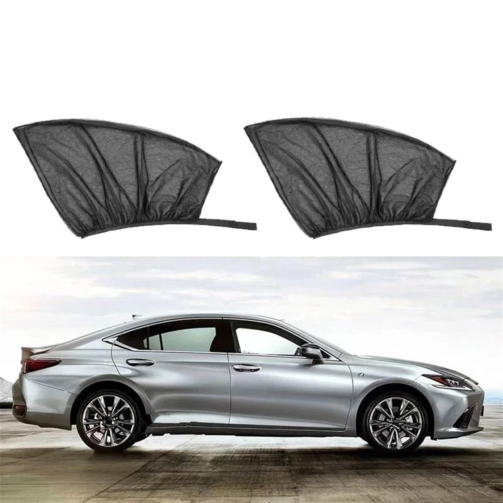 Sonnenblende Auto Moskitovorhänge Für Autos Auto Sonnenschutz Styling Zubehör Auto UV Schutz Vorhang Seitenfenster Sonnenschutz Mesh Sonnenblende Sonnenschutz Auto Seitenscheibe(Sedan-Front) von Hguvsjd