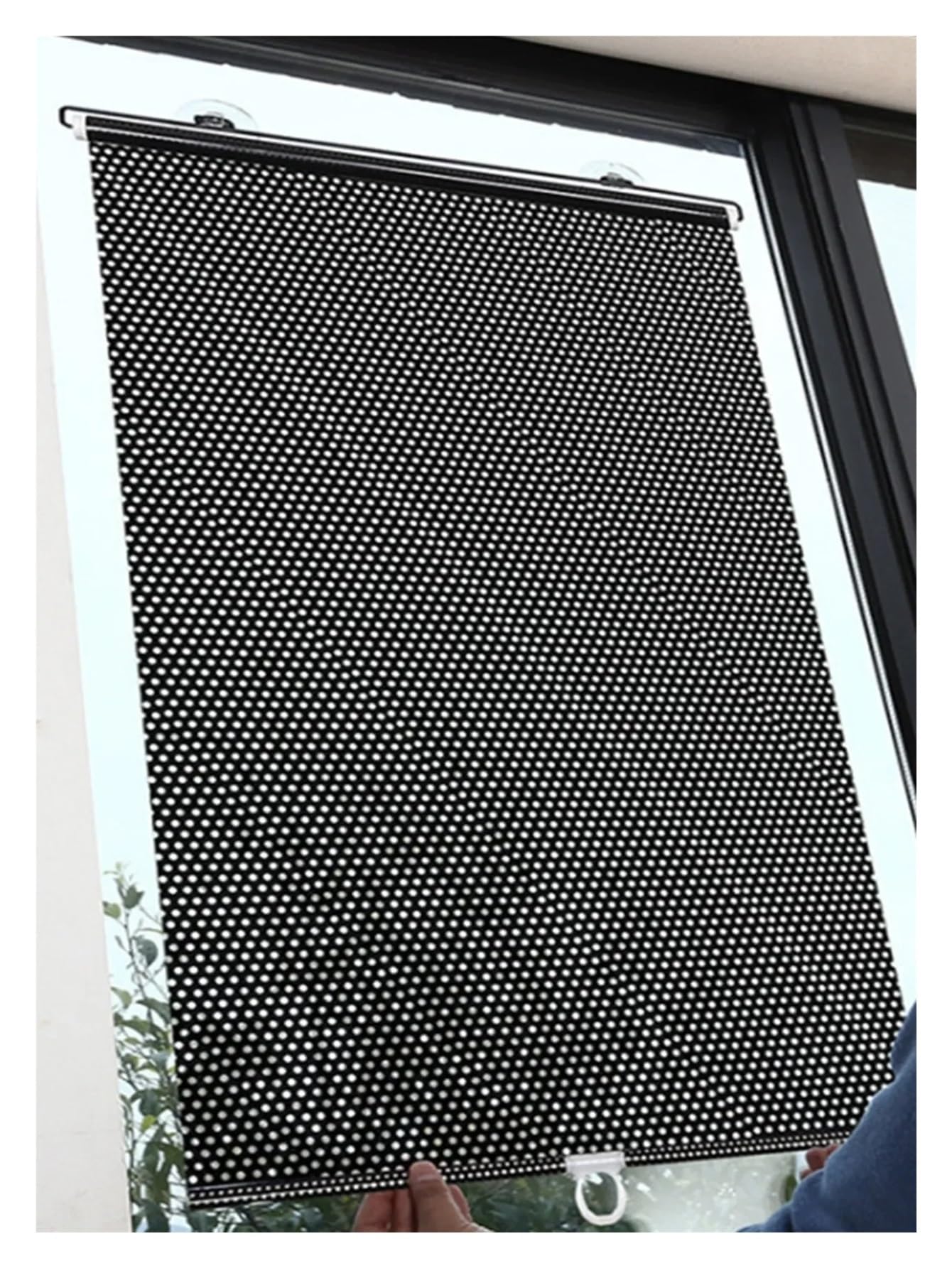 Sonnenblende Auto Versenkbarer Sonnenschutzvorhang Auto Seitenfenster Rollvorhang Haushalt Wohnzimmer Sonnenschutz Rollläden Windschutzscheibenabdeckung Sonnenschutz Auto Seitenscheibe(40x125cm) von Hguvsjd