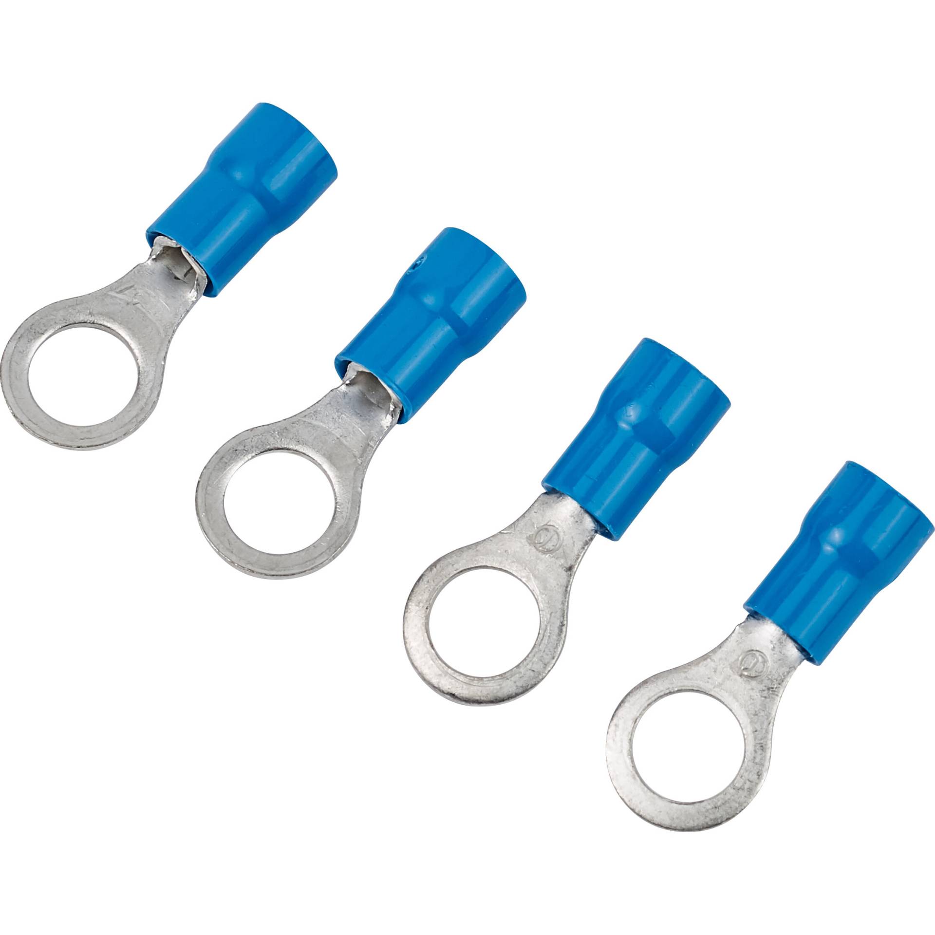 Hi-Q Tools 4er Ringösenset M6 für Batteriepole blau für 1,5-2,5 mm² von Hi-Q Tools