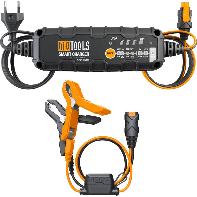 Hi-Q Tools Batterieladegerät PM3500, 6/12V 3,5A, für Blei-Säure+Lithium von Hi-Q Tools