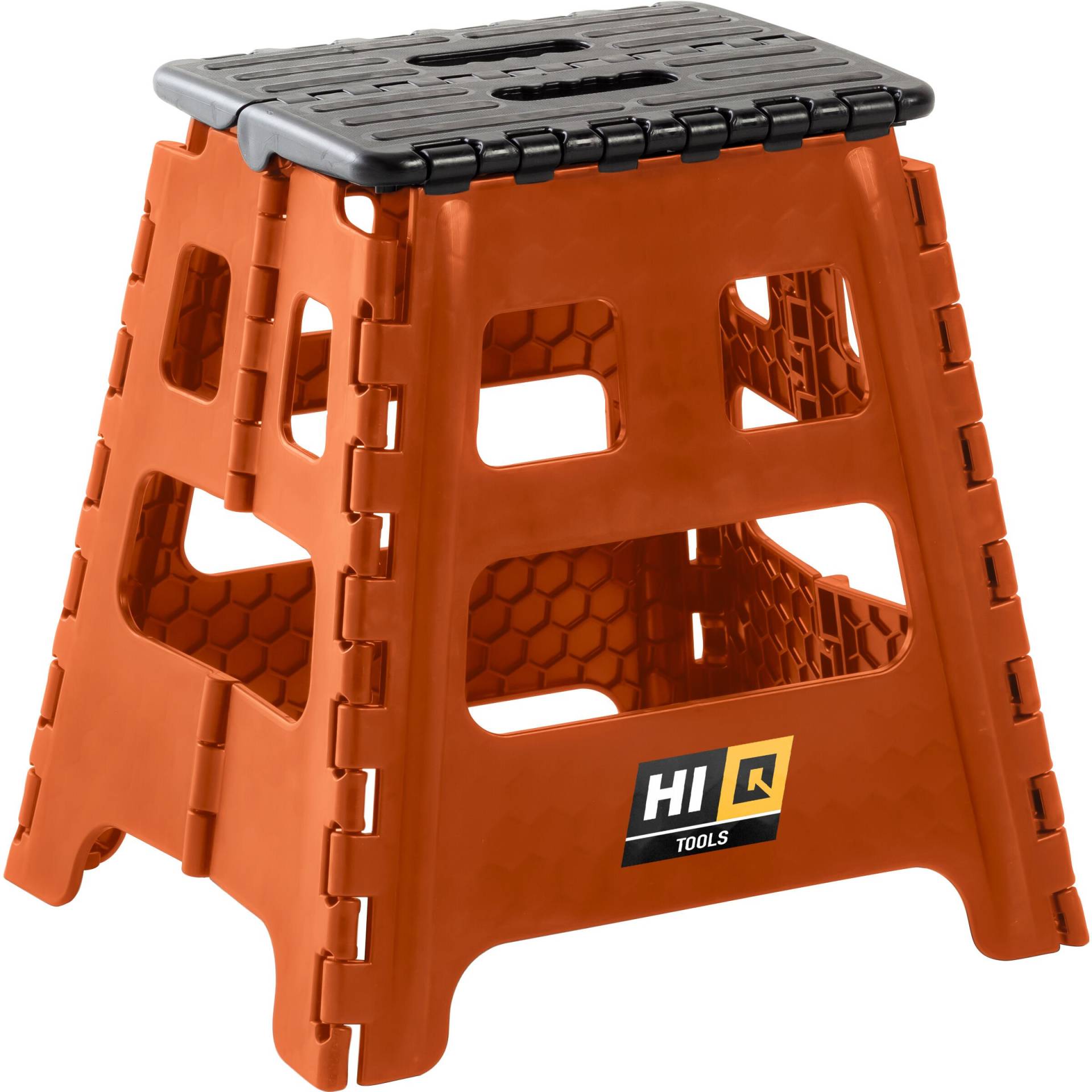 Hi-Q Tools MX Falt-Hocker bis 150 Kg orange/schwarz von Hi-Q Tools