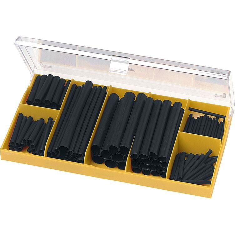 Hi-Q Tools Schrumpfschlauch-Sortiment 127-teilig schwarz von Hi-Q Tools