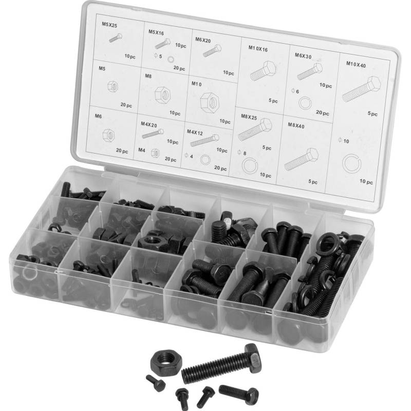 Hi-Q Tools Sechskantschrauben-Set 240 teilig  metrisch von Hi-Q Tools