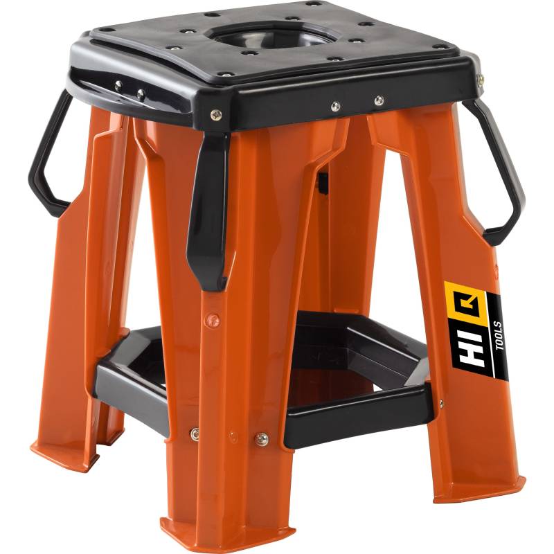 Hi-Q Tools Werkstatt-Hocker bis 200 Kg schwarz/orange von Hi-Q Tools