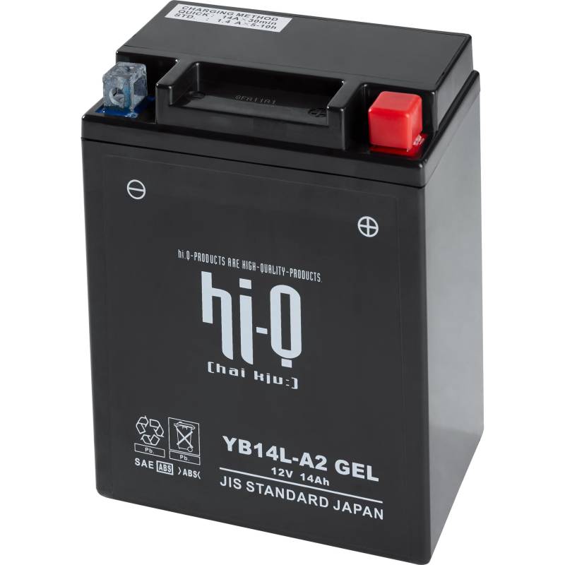 Hi-Q Batterie AGM Gel geschlossen HB14L-A2, 12V, 12Ah (YB14L-A2) von Hi-Q