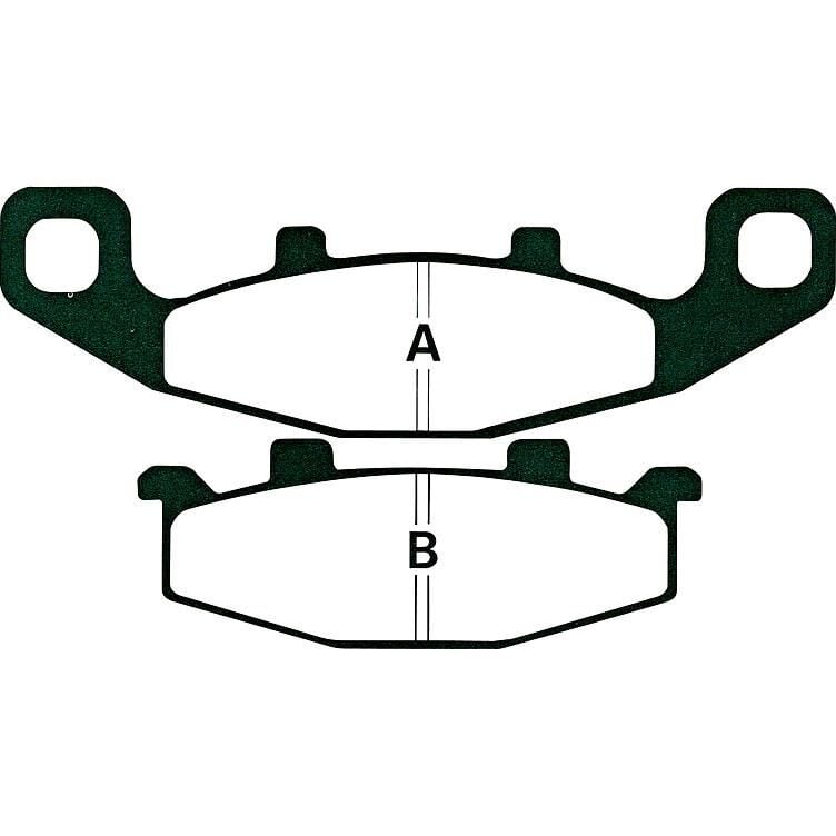 Hi-Q Bremsbeläge organisch FA129  141/95x41,5/34,5x9,7mm von Hi-Q