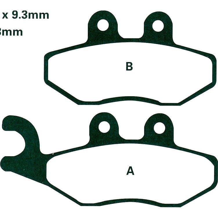 Hi-Q Bremsbeläge organisch FA353  77/96,8x42/39,35x9,3mm von Hi-Q