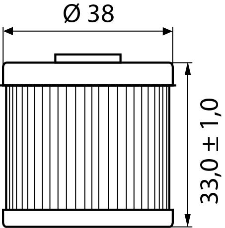 Hi-Q Ölfilter Einsatz OF116 für Honda/Husqvarna/SWM von Hi-Q