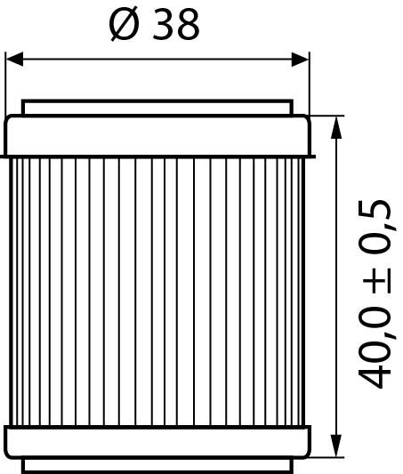 Hi-Q Ölfilter Einsatz OF141 für Gas Gas/TGB/Yamaha von Hi-Q