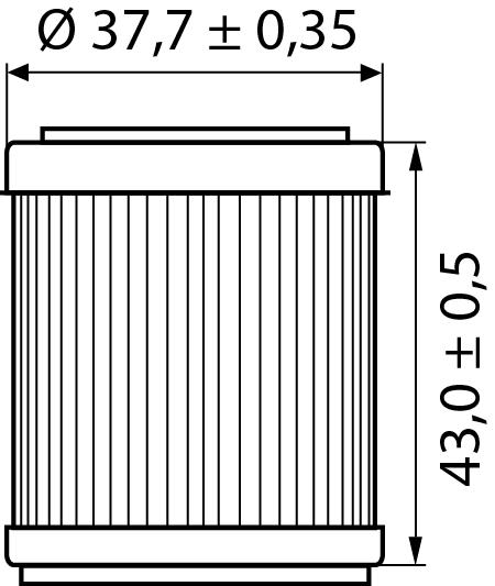 Hi-Q Ölfilter Einsatz OF142 für Yamaha/TM von Hi-Q