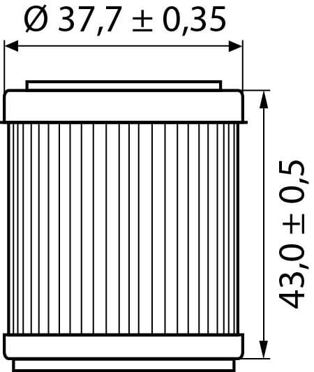 Hi-Q Ölfilter Einsatz OF142 für Yamaha/TM von Hi-Q