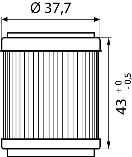 Hi-Q Ölfilter Einsatz OF143 für Yamaha von Hi-Q