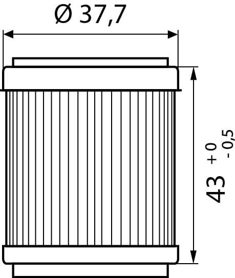 Hi-Q Ölfilter Einsatz OF143 für Yamaha von Hi-Q