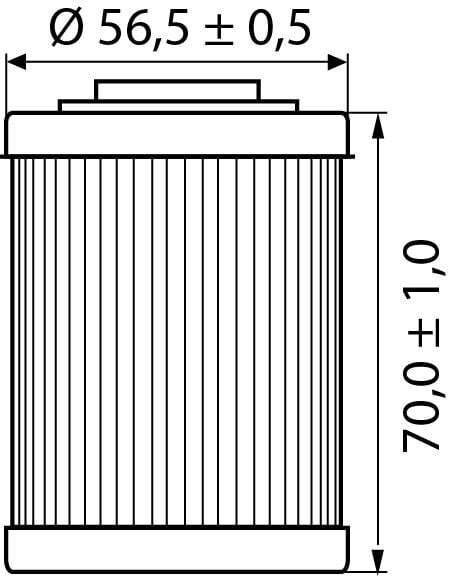 Hi-Q Ölfilter Einsatz OF152 kurz 71mm für Aprilia/Voxan/CanAm von Hi-Q