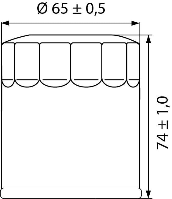 Hi-Q Ölfilter Patrone OF156 für KTM von Hi-Q