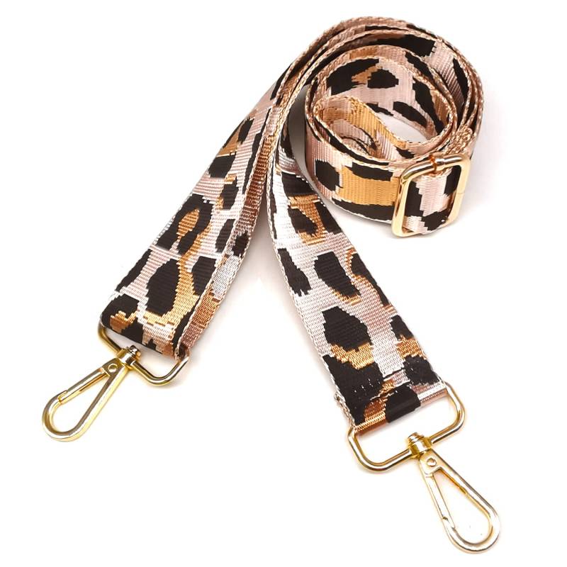 Hibate Taschengurt 3.8cm Breit Taschengurte zum Wechseln Taschenband Schulterriemen Schultergurt für Taschen Trageriemen Taschenriemen Handtaschen Gurt - Leopard von Hibate