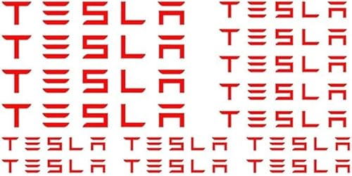 Hicsticayt Fit for Tesla Bremssattel Aufkleber auf Abziehbilder (rot) von Hicsticayt