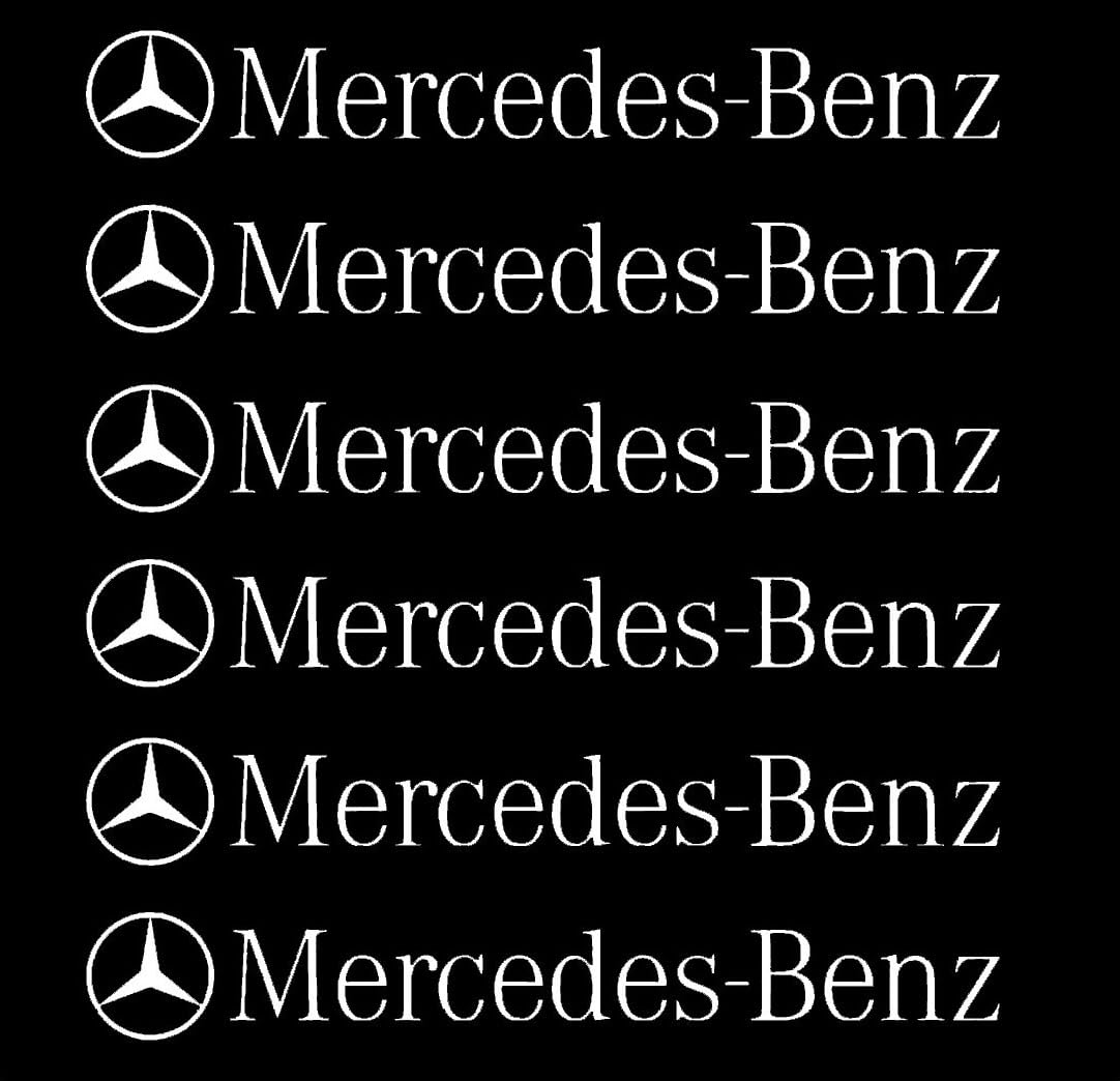 Hicsticayt Stickers Aufkleber für Bremssattel Schwarz Kompatibel mit Mercedes Benz Bremsen TBS31 (weiß) von Hicsticayt