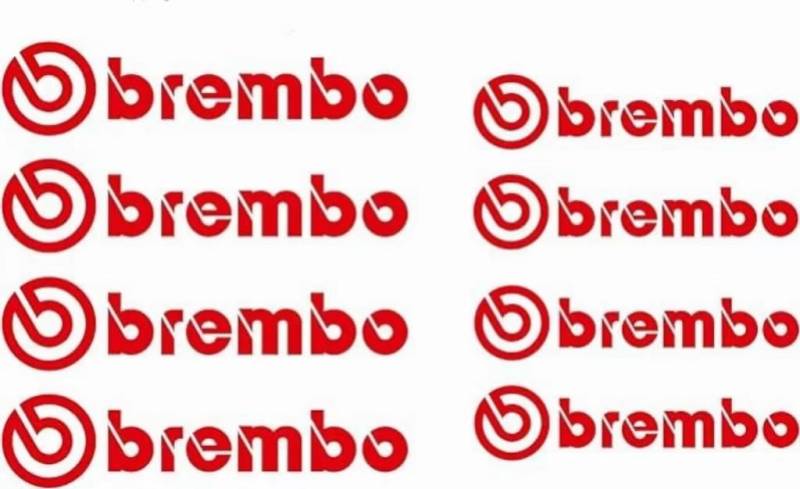 Hicsticayt Stickers Aufkleber für Bremssattel Weiss Kompatibel mit Brembo Bremsen (rot) von Hicsticayt