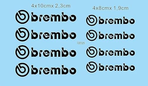 Hicsticayt Stickers Aufkleber für Bremssattel Weiss Kompatibel mit Brembo Bremsen (schwarz) von Hicsticayt