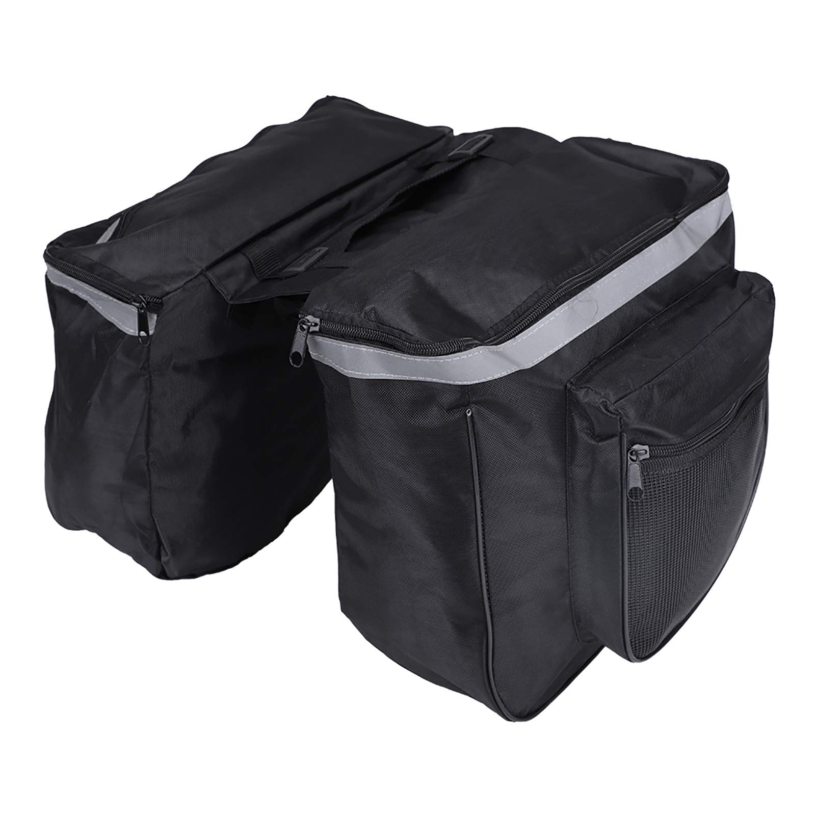 Hidyliu Fahrradtasche Doppeltasche Gepäckträger Tasche, 25L wasserdichte Große Packtaschen, Rücksitz-Kofferraumtasche mit Gurt, Reißfeste Gepäcktasche für Pendlergepäckträger mit Regenschutz von Hidyliu