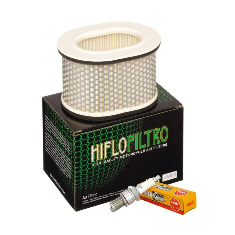 Luftfilter Hiflofiltro HFA4604 Kerzen NGK CR9E Yamaha FZR 600 R 1994/1999 von HifloFiltro / NGK