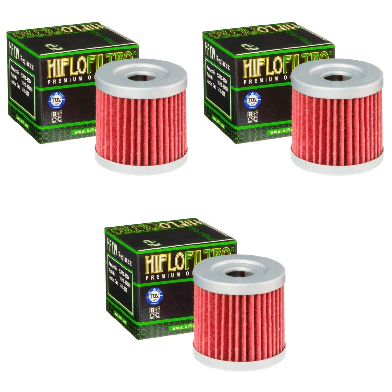 Hiflo 3x Ölfilter DR-Z 400 SM 2005-2008 HF139 von HifloFiltro