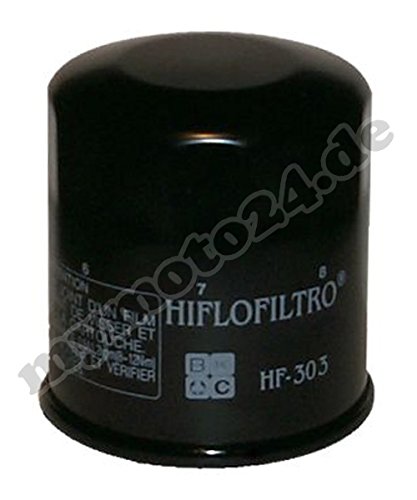 HIFLO Ölfilter HF303, Honda/Kawasaki/Yamaha für Kawasaki ZX-10R 1000 Baujahr 2008 von HifloFiltro