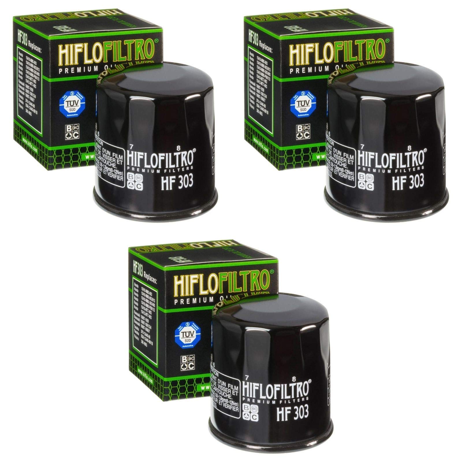 Hiflo 3x Ölfilter CBR 600 F 1987-2000 HF303 von HifloFiltro