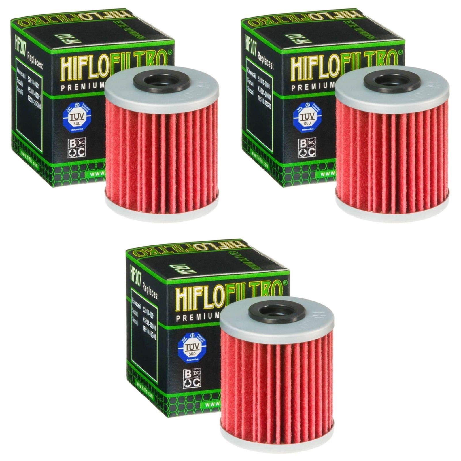 Hiflo 3x Ölfilter Evo 250 4T 2009-2014 HF207 von HifloFiltro