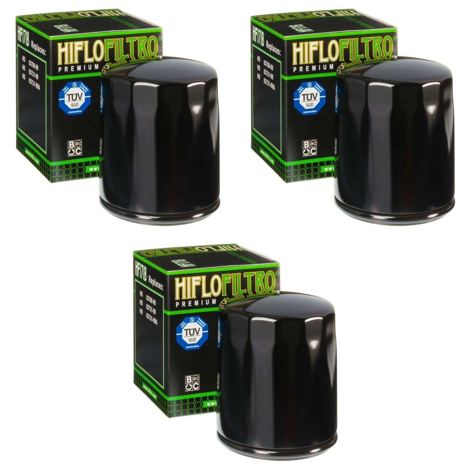 Hiflo 3x Ölfilter FLHRC 1584 Road King Classic 2007-2010 HF171B von HifloFiltro