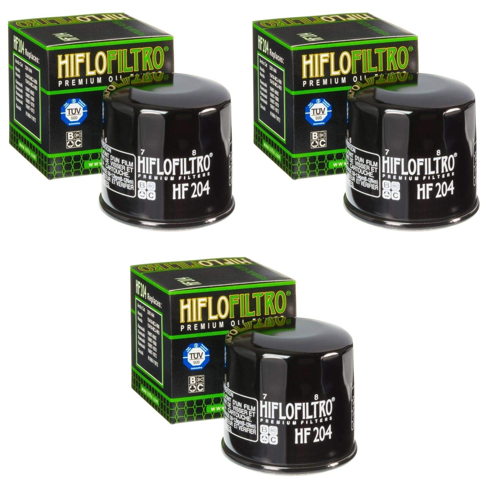 Hiflo 3x Ölfilter FZ8 800 N 2011-2014 HF204 von HifloFiltro