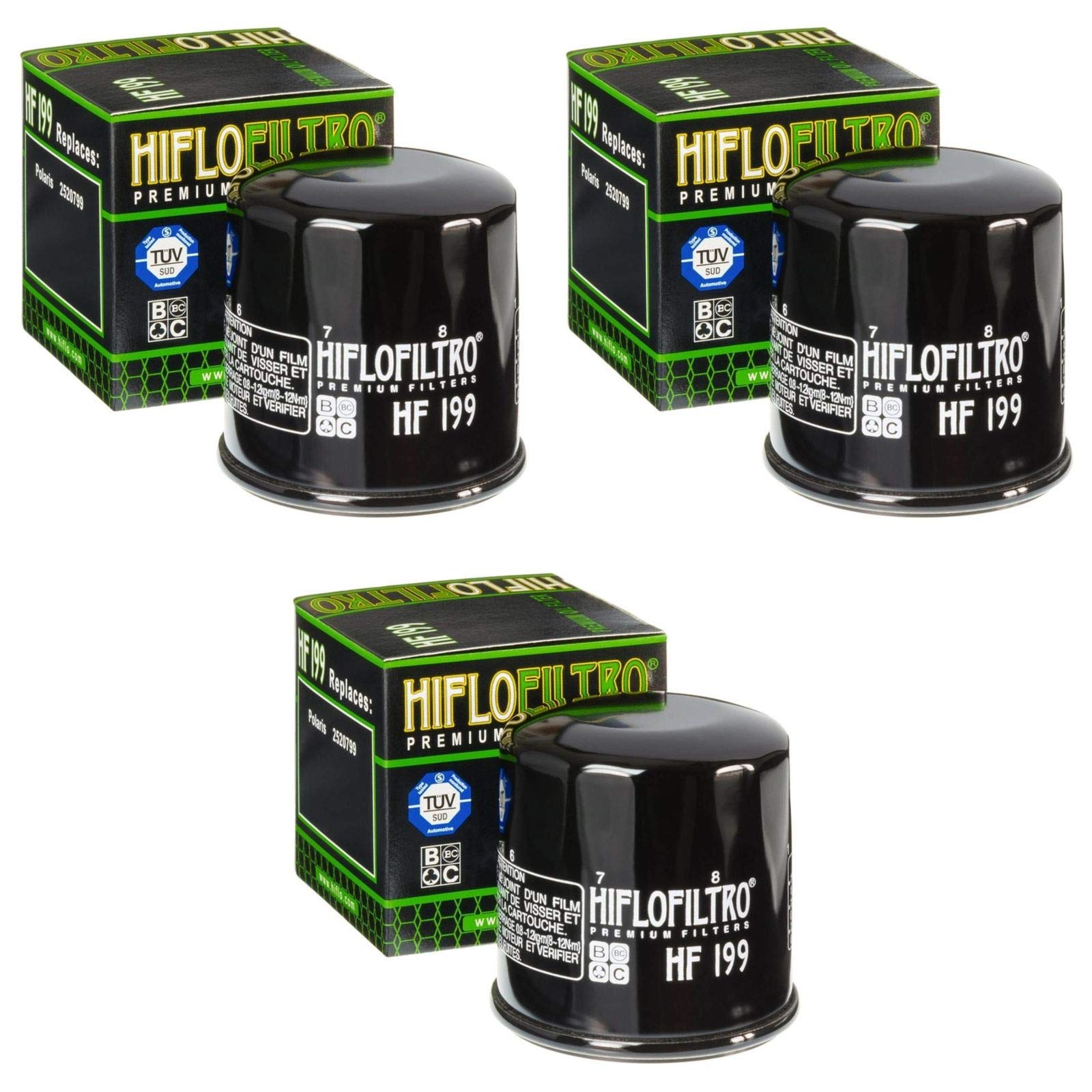 Hiflo 3x Ölfilter Sportsman 550 2010 HF199 von HifloFiltro