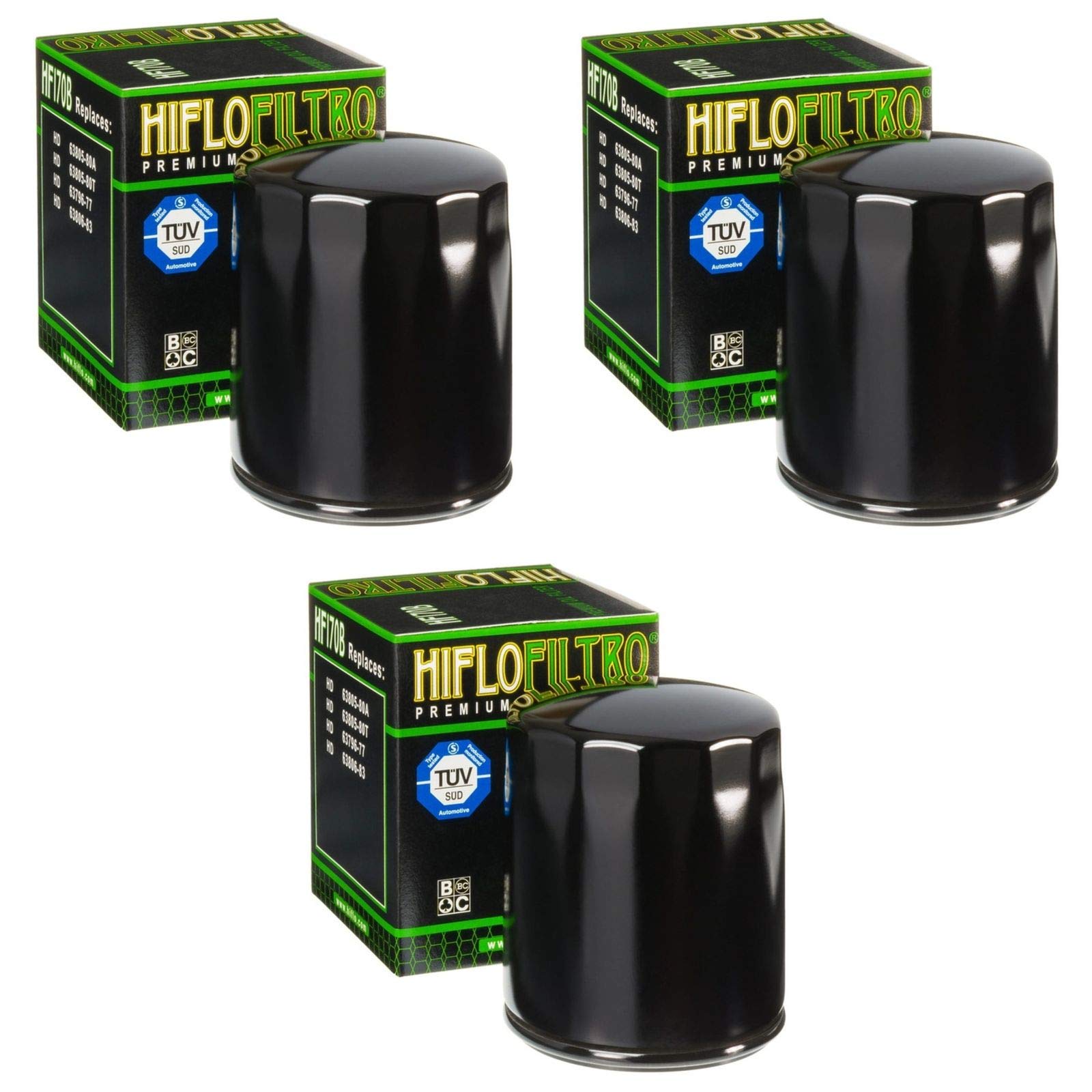 Hiflo 3x Ölfilter XL 1200 CB Sportster Custom Limited Edition B 2013-2014 HF170B von HifloFiltro