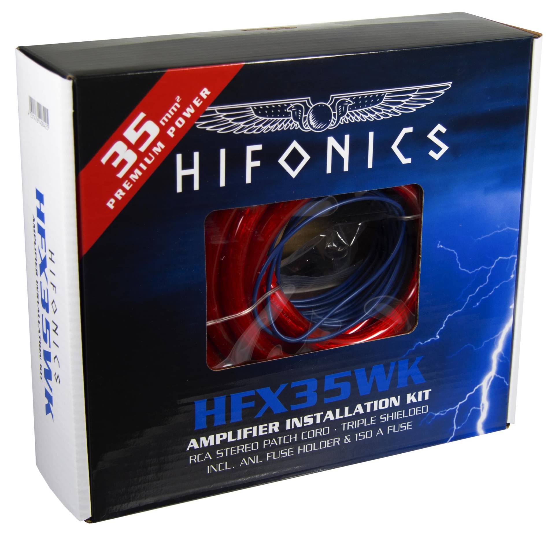 Hifonics Car HiFi Stromkabel-Set 35 mm², 35 mm², 0.5mm² von Hifonics