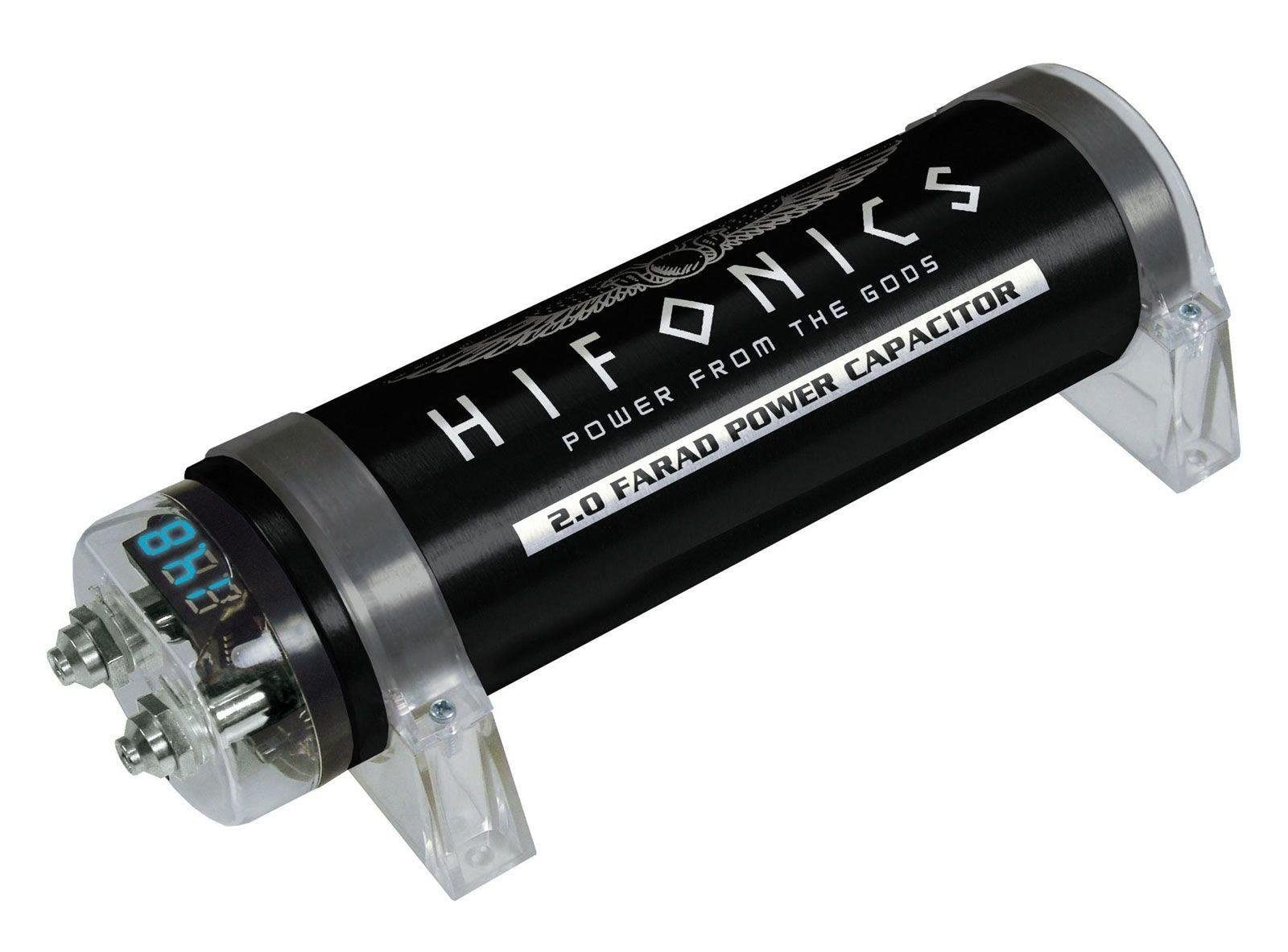Hifonics HFC2000 2 Farad Powercap - 2F Kondensator für große Musikanlagen im Auto Elko Pufferspeicher von Hifonics