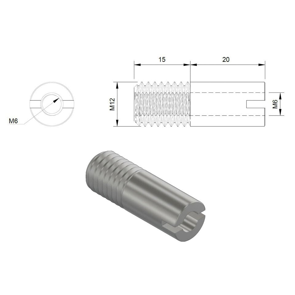 Highsider Adapter für Lenkergewichte an OEM M12 für BMW von Highsider