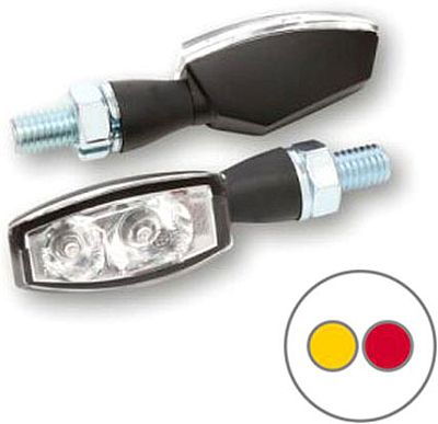 Highsider Blaze, LED 3in1 Rückleuchte/Blinker - Schwarz Klar von Highsider