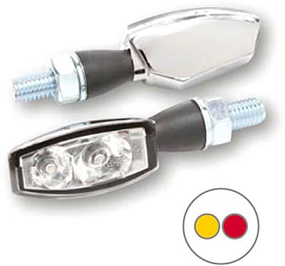 Highsider Blaze, LED 3in1 Rückleuchte/Blinker - Verchromt Klar von Highsider