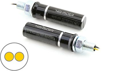 Highsider Conero, LED Blinker - Schwarz/Silber von Highsider