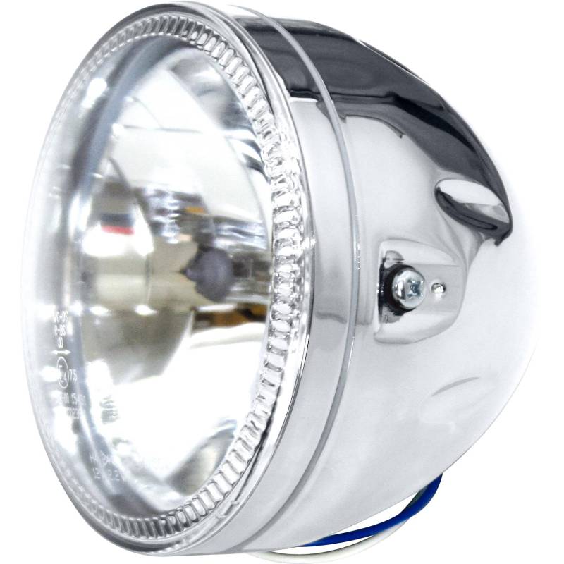 Highsider H4 Hauptscheinwerfer Ø145mm mit LED Skyline chrom seitlich von Highsider