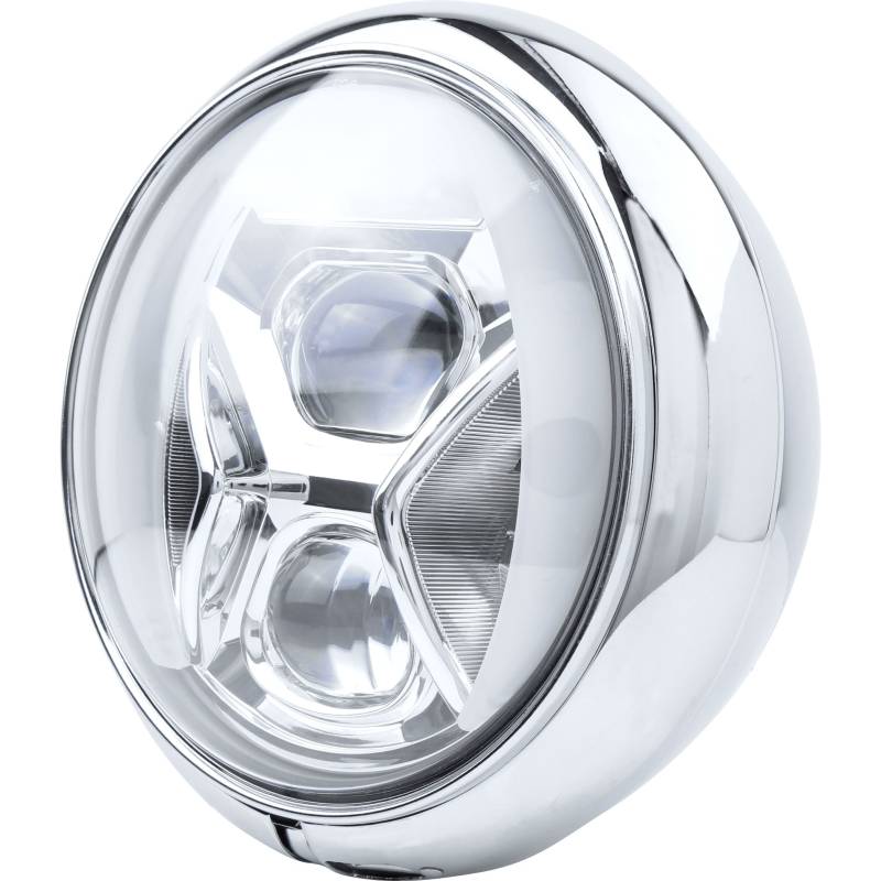 Highsider LED Hauptscheinwerfer HD-Style T8 Ø220mm unten chrom von Highsider