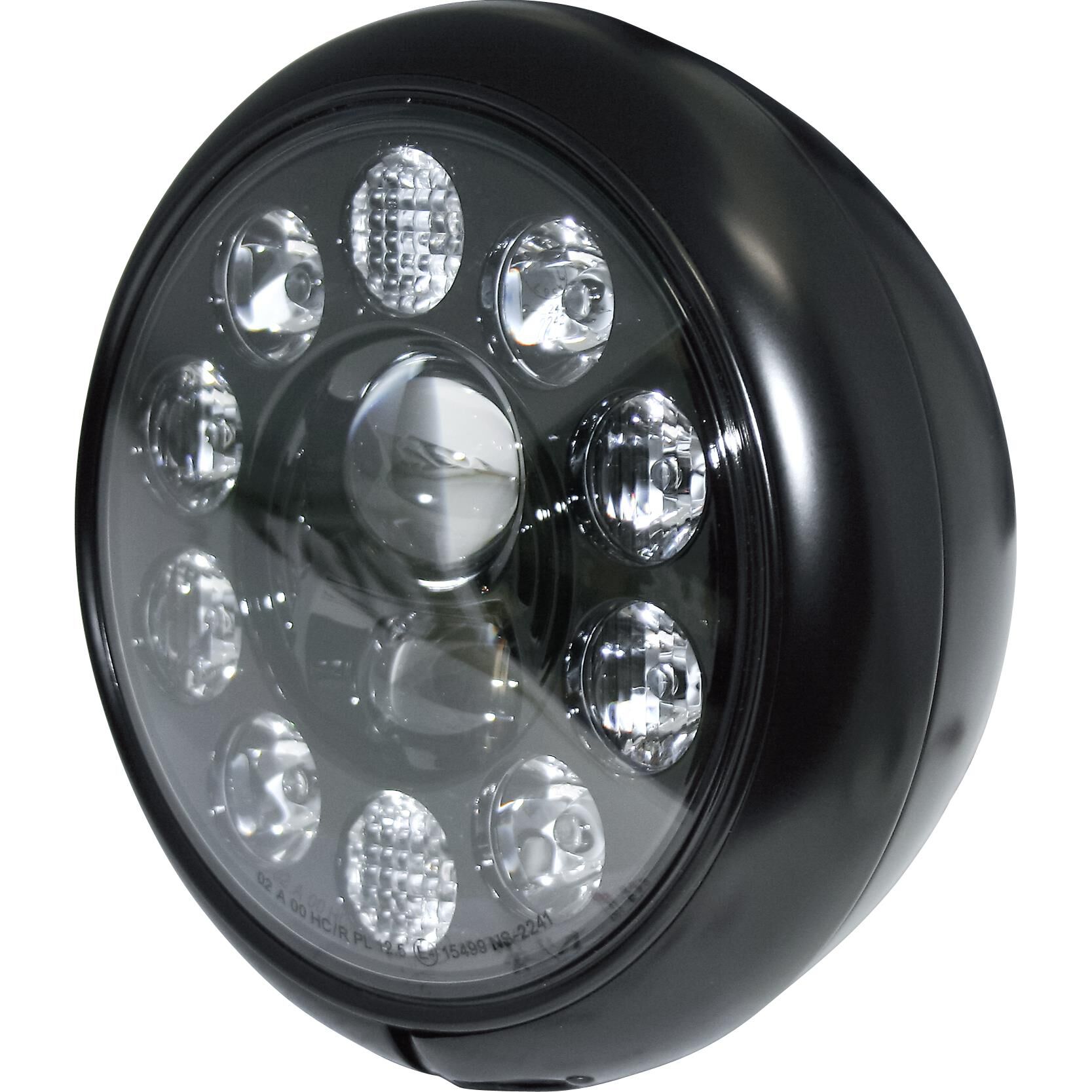 Highsider LED Hauptscheinwerfer Ø220mm T1 HD-Style unten schwarz von Highsider